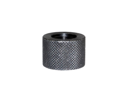 1/2x28 BULL Barrel Thread Protector - 0.915" OD - Black Carbon Steel [BTPR03]