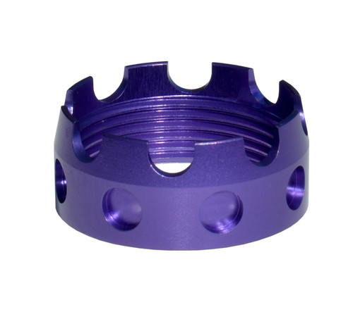 Aluminum Castle Nut for AR .223/5.56/.308 Buffer Tube Receiver End Plates, Purple