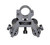 Barrel Clamp Bipod, Aluminum, Folding Fits 0.45" To 0.750" Barrels, Height Adjustable 7"  to 8.25" (BP04)