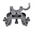 Barrel Clamp Bipod, Aluminum, Folding Fits 0.45" To 0.750" Barrels, Height Adjustable 7"  to 8.25" (BP04)