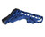Presma Skeletonized 223/5.56/308 Buttstock for 6 Position Mil-Spec Tubes, Anodized Aluminum. With Pad - Dark Blue [AAST25-DBL]