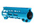 7" Blue M-LOK Free Float Handguard with Integrated Hand Stop for 223/5.56 Uppers [MMARH7-BL]