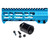 7" Blue M-LOK Free Float Handguard with Integrated Hand Stop for 223/5.56 Uppers [MMARH7-BL]