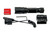 Tactical LED Flashlight with Integrated Picatinny Rail Mounting Ring, 260 Lumens [FL02]