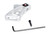 Presma Featureless Skeletonized Rear Pistol Grip, Silver [GP32-S]