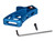 Presma Featureless Skeletonized Rear Pistol Grip, Blue [GP32-BL]