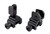 AR Flip-up Backup Sights SET, Aluminum, Black [MFLFS02+MFLRS01]