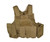 600D Cross Draw Tactical Multi Function Vest, Tan