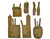 600D Cross Draw Tactical Multi Function Vest, Tan