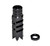 1/2x28 Tactical Competition Grade Muzzle Brake, Steel with Black Phosphate Finish - AR-15 (MZ-05-01-B)