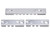 3 Piece Picatinny Rail Section Kit for Keymod Style Slots, Silver