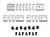 3 Piece Picatinny Rail Section Kit for Keymod Style Slots, Silver