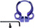 Aluminum Receiver End Plate with Dual Sling Clip Type Adapters for .223/5.56/.308 Buffer Tubes, Purple