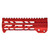 7" Red M-LOK Free Float Handguard with Integrated Hand Stop for 223/5.56 Uppers [MMARH7-R]