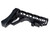 Presma Skeletonized 223/5.56/308 Buttstock for 6 Position Mil-Spec Tube, Black Anodized Aluminum. With Pad [AAST25]