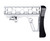 Presma Skeletonized 223/5.56/308 Buttstock for 6 Position Mil-Spec Tube, Silver Anodized Aluminum. With Pad [AAST25-S]