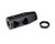 1/2x28 Competition Grade Muzzle Brake, Steel with Black Phosphate Finish - AR-15 .223/5.56 (MZ-10-01-B)