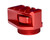 Aluminum Bufferless Stock Adapter Picatinny Rail End Cap and QR Hole, Red [PSAP02-R]