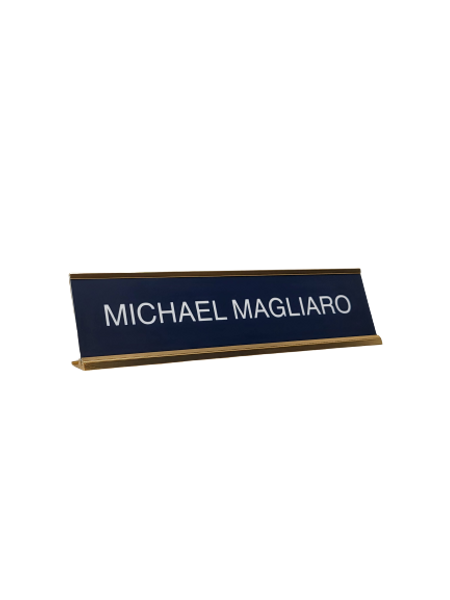 8" x 2" Engraved Plastic Name Plate