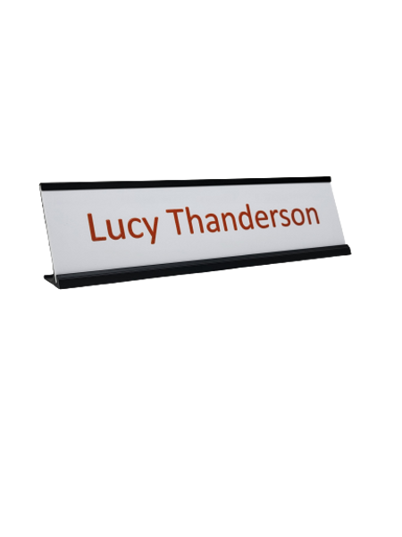 8" x 2" Tactile 3D Name Plate