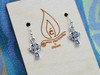 Small Celtic Cross Silver Earrings 