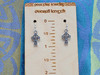 Small Celtic Cross Silver Earrings 
