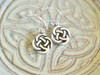 Irish Countryside Simple Celtic Knot Sterling Silver Earrings  Irish Countryside Simple Celtic Knot Sterling Silver Earrings