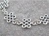 Eternity Knot Sterling Silver Bracelet 