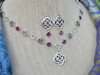 Queen of Bunratty Castle Celtic Knot Silver Earrings