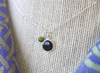 Petite Irish Earth Beaded Pendant Necklace