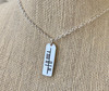 The Ogham 'Laoch' Warrior Stone Sterling Silver Necklace