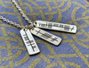 The Ogham 'Laoch' Warrior Stone Sterling Silver Necklace