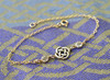 Irish Countryside Simple Celtic Knot Golden Bracelet with Cubic Zirconia
