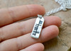 The Ogham 'Dochas' Hope Stone Sterling Silver Necklace