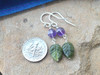 Fields of Heather Amethyst and Connemara Marble Earrings Fields of Heather Amethyst and Connemara Marble Earrings