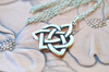 Sister Knot Eternal Heart Solid Sterling Silver Necklace