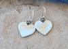 Trinity Heart Sterling Silver Hand Hammered Earrings