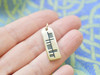 The Ogham 'Dochas' Hope Stone Yellow Bronze Necklace
