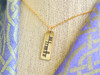 The Ogham 'Dochas' Hope Stone Yellow Bronze Necklace