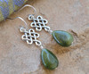 Rainy Irish Day Sterling Silver and Connemara Marble Earrings- Smaller Size Rainy Irish Day Sterling Silver and Connemara Marble Earrings- Smaller Size