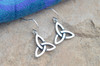 Petite Classic Trinity Knot Sterling Silver Earrings