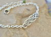 Ring of Kerry Celtic Braid Sterling Silver Bracelet with Connemara Marble