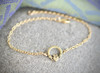 Irish Claddagh Yellow Bronze and Gold Filled Bracelet