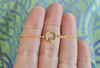 Irish Claddagh Petite Bronze and Gold Filled Necklace