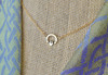 Irish Claddagh Petite Bronze and Gold Filled Necklace