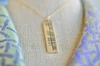 The Ogham 'Saoirse' Freedom Stone Yellow Bronze Necklace