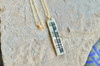 The Ogham 'Saoirse' Freedom Stone Yellow Bronze Necklace