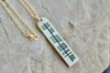 The Ogham 'Saoirse' Freedom Stone Yellow Bronze Necklace