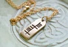 The Ogham 'Athas' Joy Stone Yellow Bronze Necklace