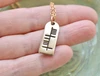 The Ogham 'Athas' Joy Stone Yellow Bronze Necklace